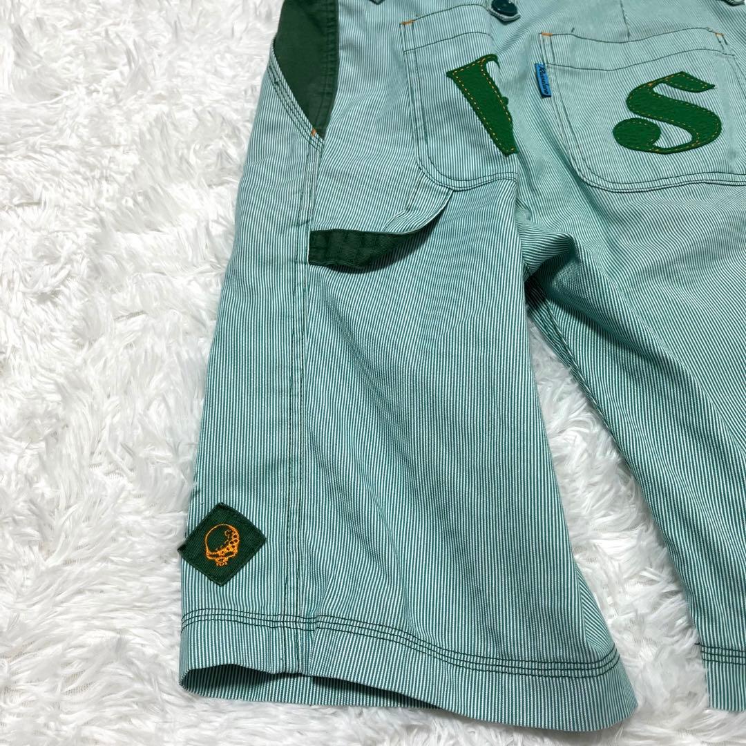 Russeluno ラッセルノ　メンズゴルフハーフパンツ　スカル刺繍パッチワーク