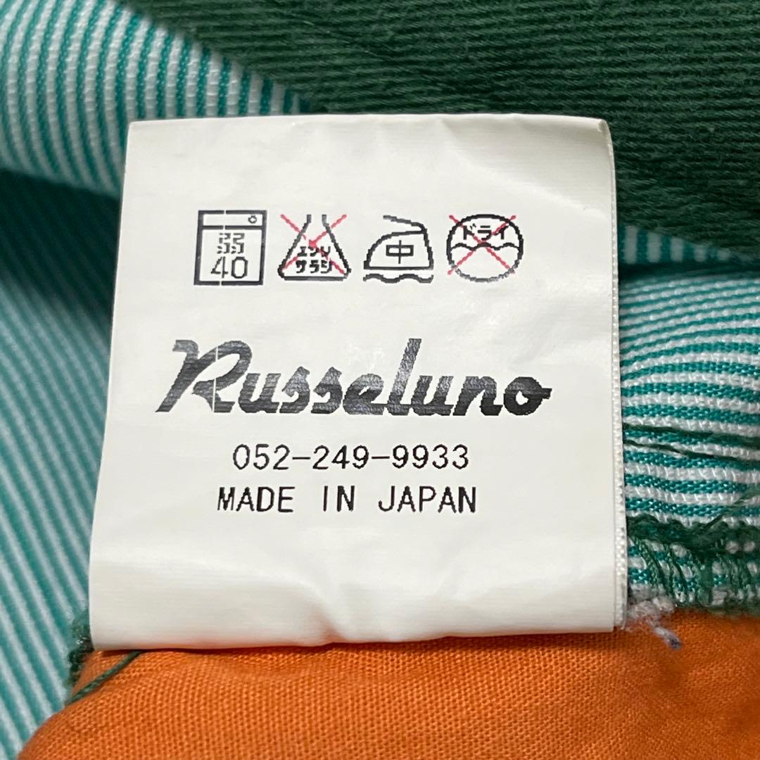 Russeluno ラッセルノ　メンズゴルフハーフパンツ　スカル刺繍パッチワーク