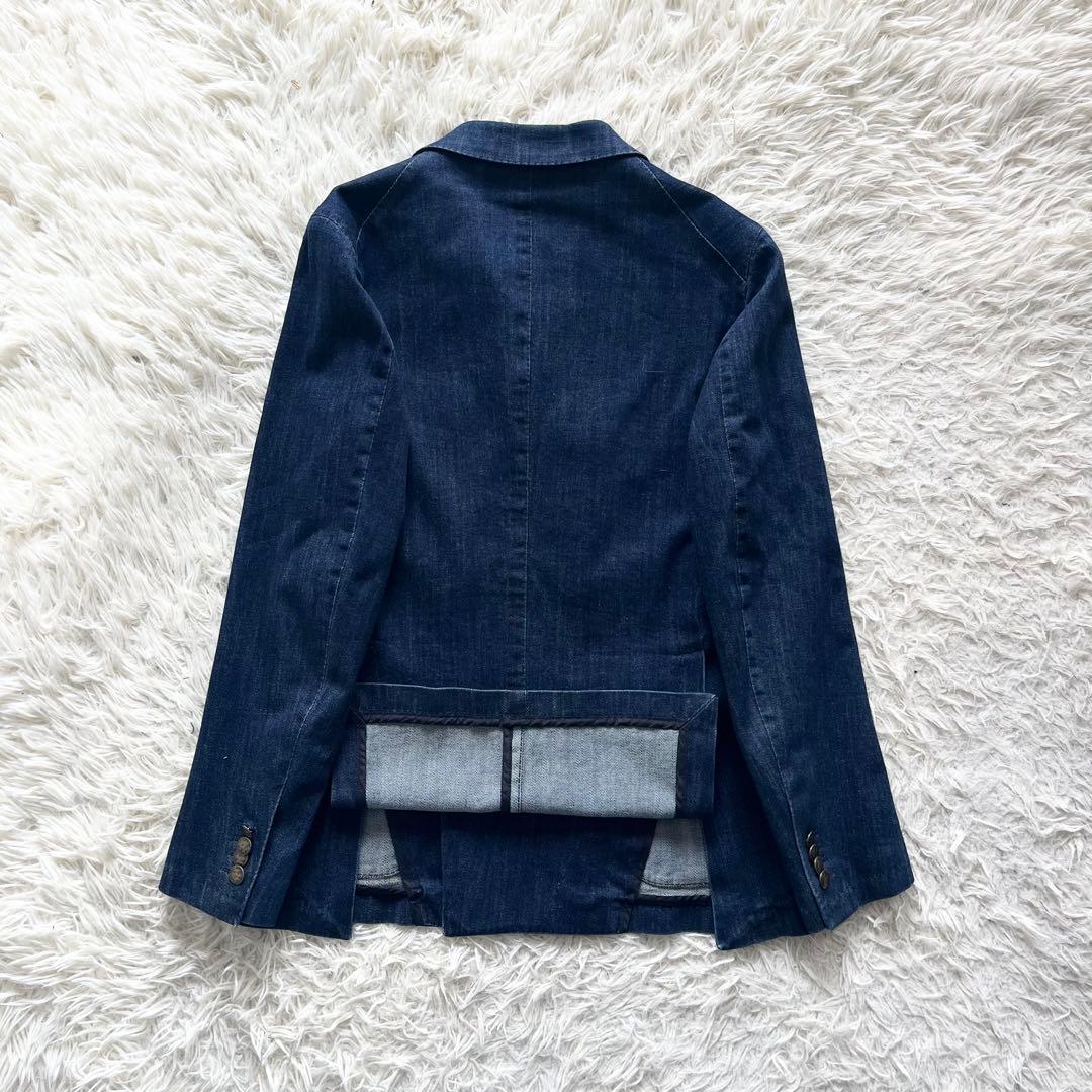 <美品>TAGLIATORE デニム インディゴ ダブル ジャケット サイズ44
