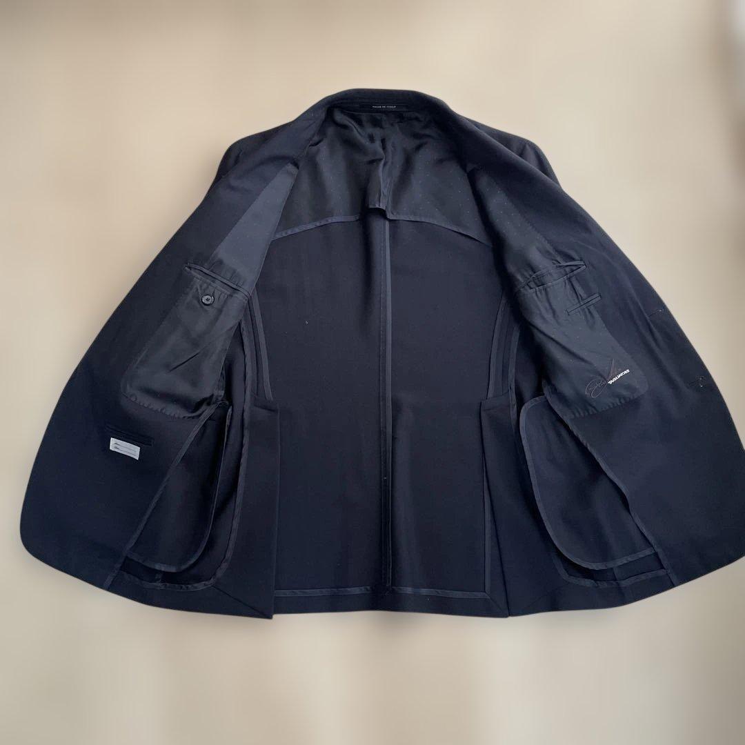 サイズ46 タリアトーレ イタリア製 ネイビー テーラードジャケット