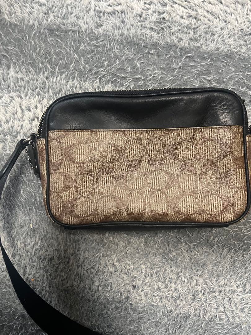 COACH ショルダーバッグ ベージュ/ブラック