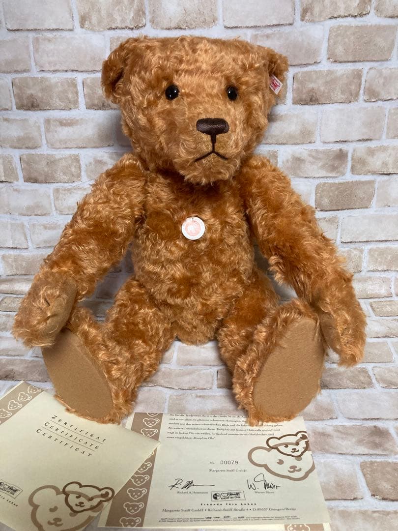 シュタイフ クラッシック テディベア レッドブラウン 身長58cm Steiff