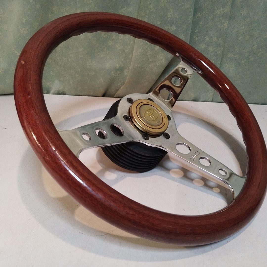 旧車　1部木製　木製ハンドル　 DINOS 直径36cm