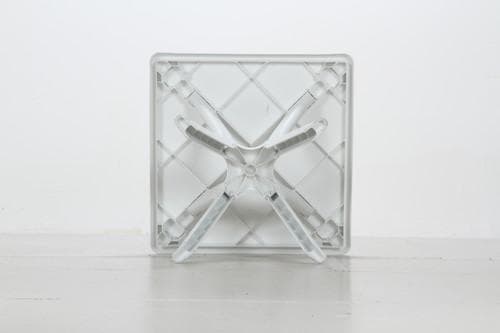 《新品・送料無料》ＰＣ　スクエアテーブル　アンジェロ　ホワイト