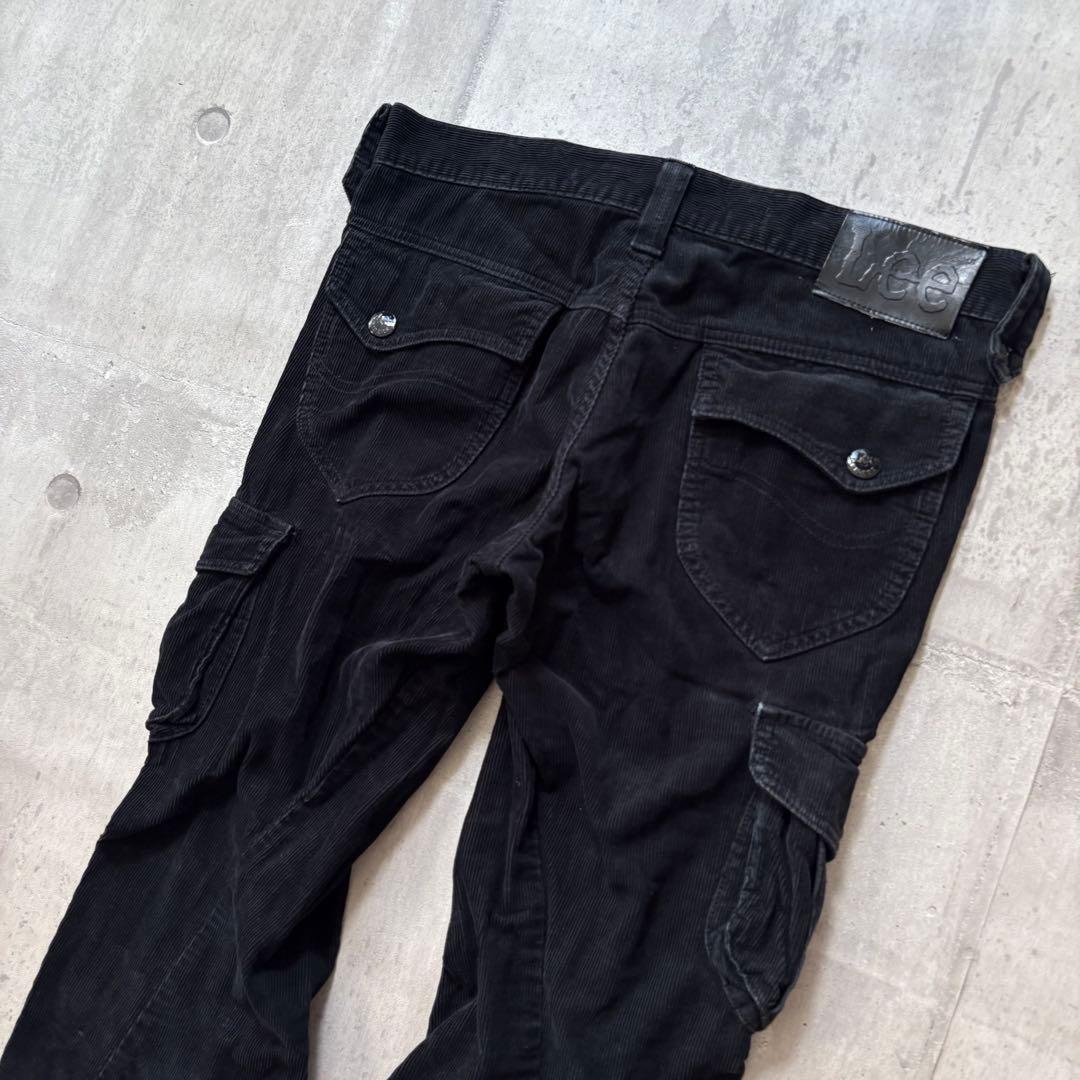 00s archive Lee corduroy flare cargo y2k