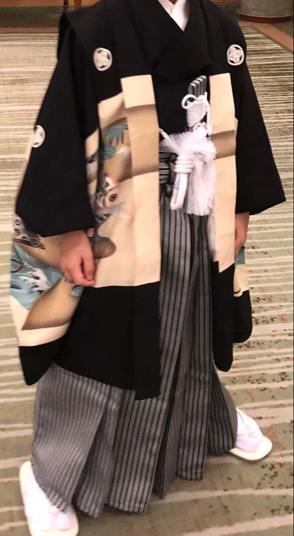 七五三　5歳　男の子　セット　正絹　違い鷹の羽