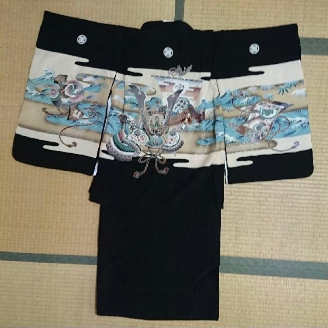 七五三　5歳　男の子　セット　正絹　違い鷹の羽