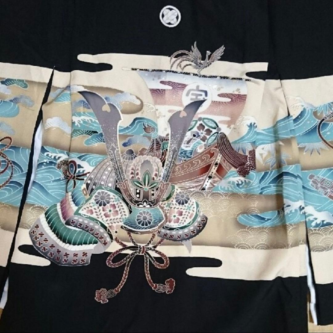 七五三　5歳　男の子　セット　正絹　違い鷹の羽