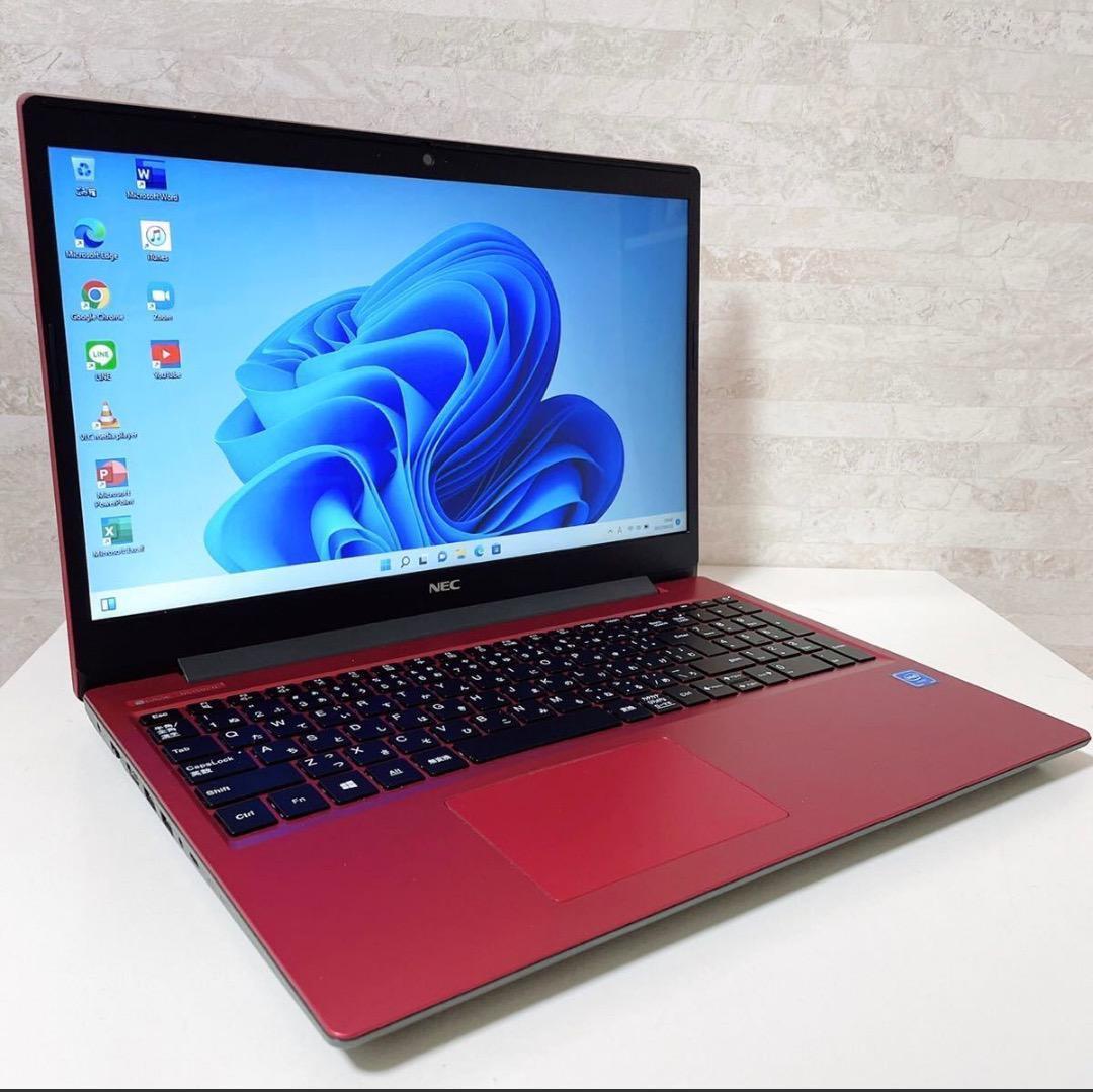 持ち運び便利】薄型 ノートパソコン NEC 動作快適 事務作業などに