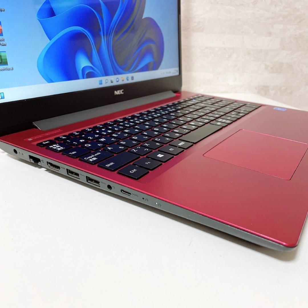 持ち運び便利】薄型 ノートパソコン NEC 動作快適 事務作業などに