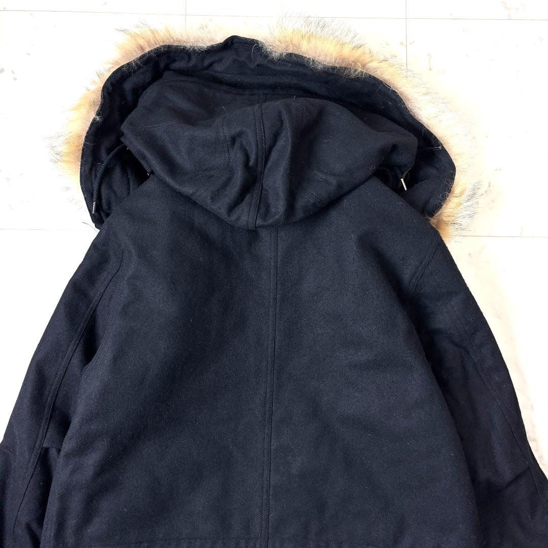 マーカ marka 中綿 S モッズコート ウール コヨーテ ファー 1 黒