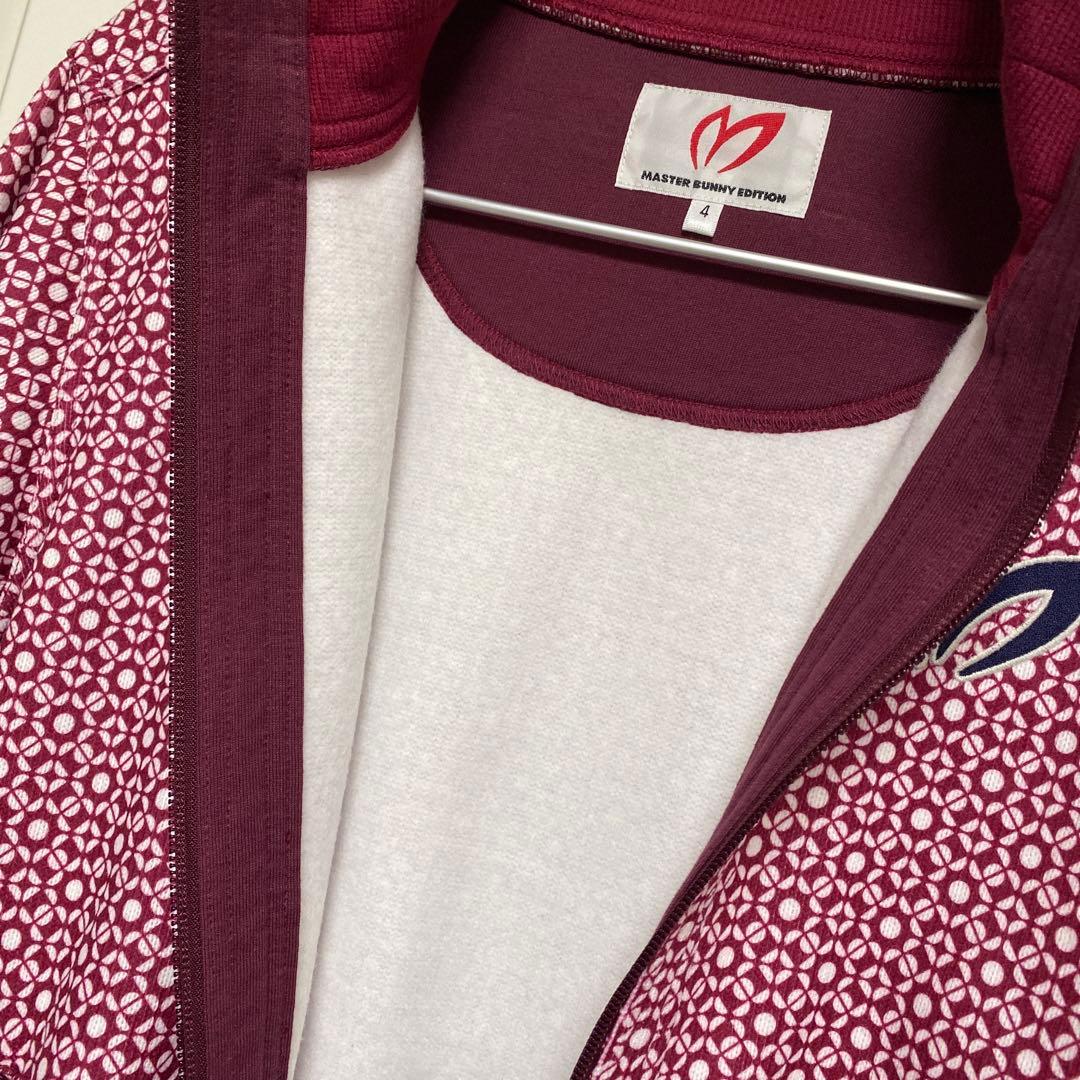 美品★マスターバニー ジップアップ ジャケット 裏起毛 メンズ M 総柄 メンズ