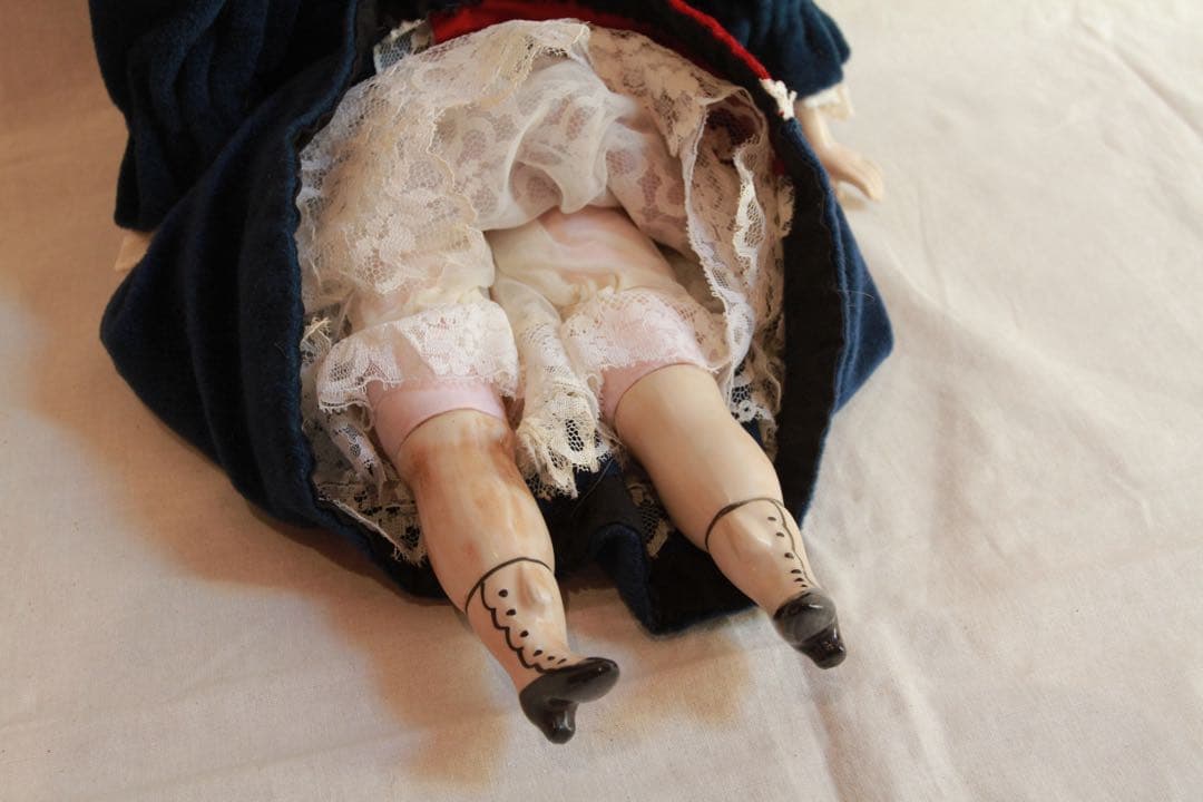 アンティーク　チャイナヘッドドール　ビスクドール