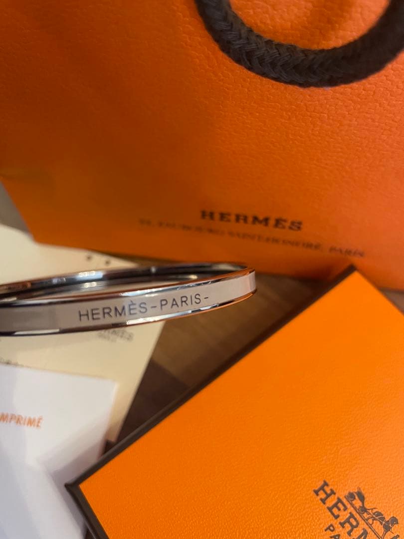【最終値下げ】HERMES ブレスレット ユニ マロングラッセ(シルバー)