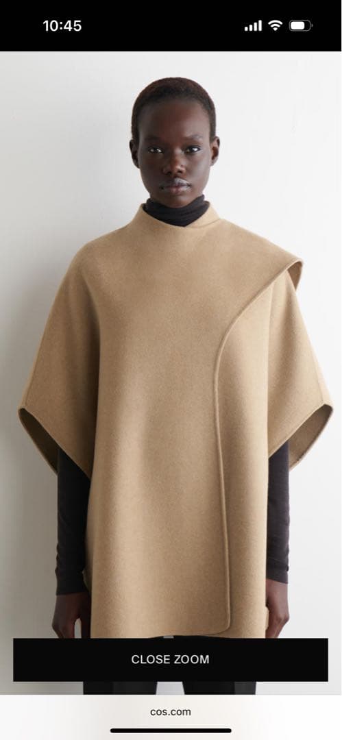 COS ダブルフェイスウールスカーフケープ