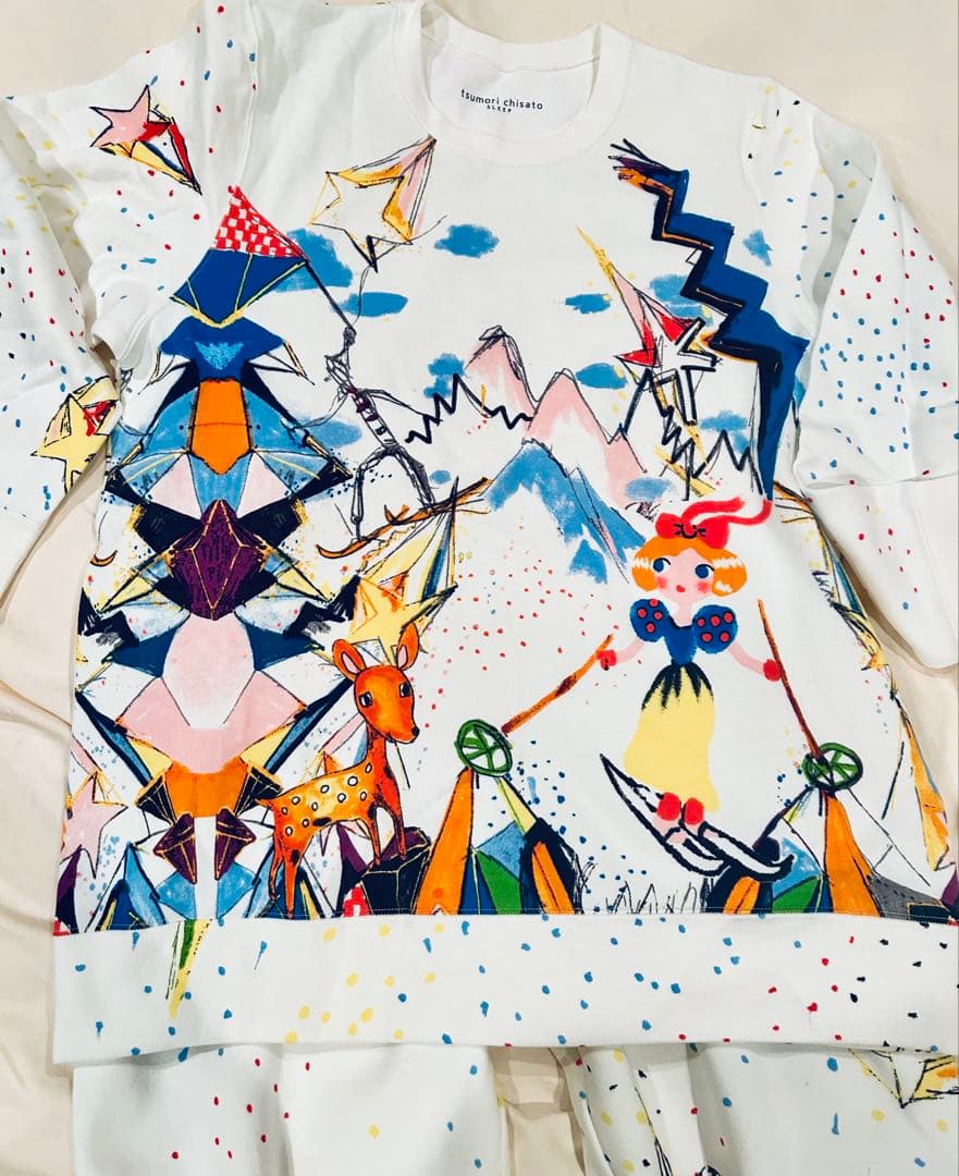 18日迄★ツモリチサトスリープ★綿100%★裏起毛パジャマ★白雪姫柄★Lサイズ