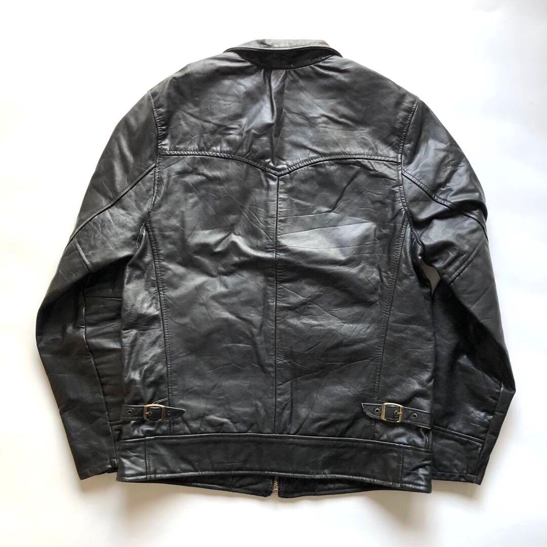 ★ヴィンテージ★シングルレザーライダースジャケット 70's 80's