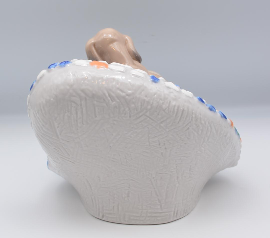 バルセロナの街角／内気な入浴犬　リヤドロ　２体おまとめ　光沢仕上げ　ご成約済み