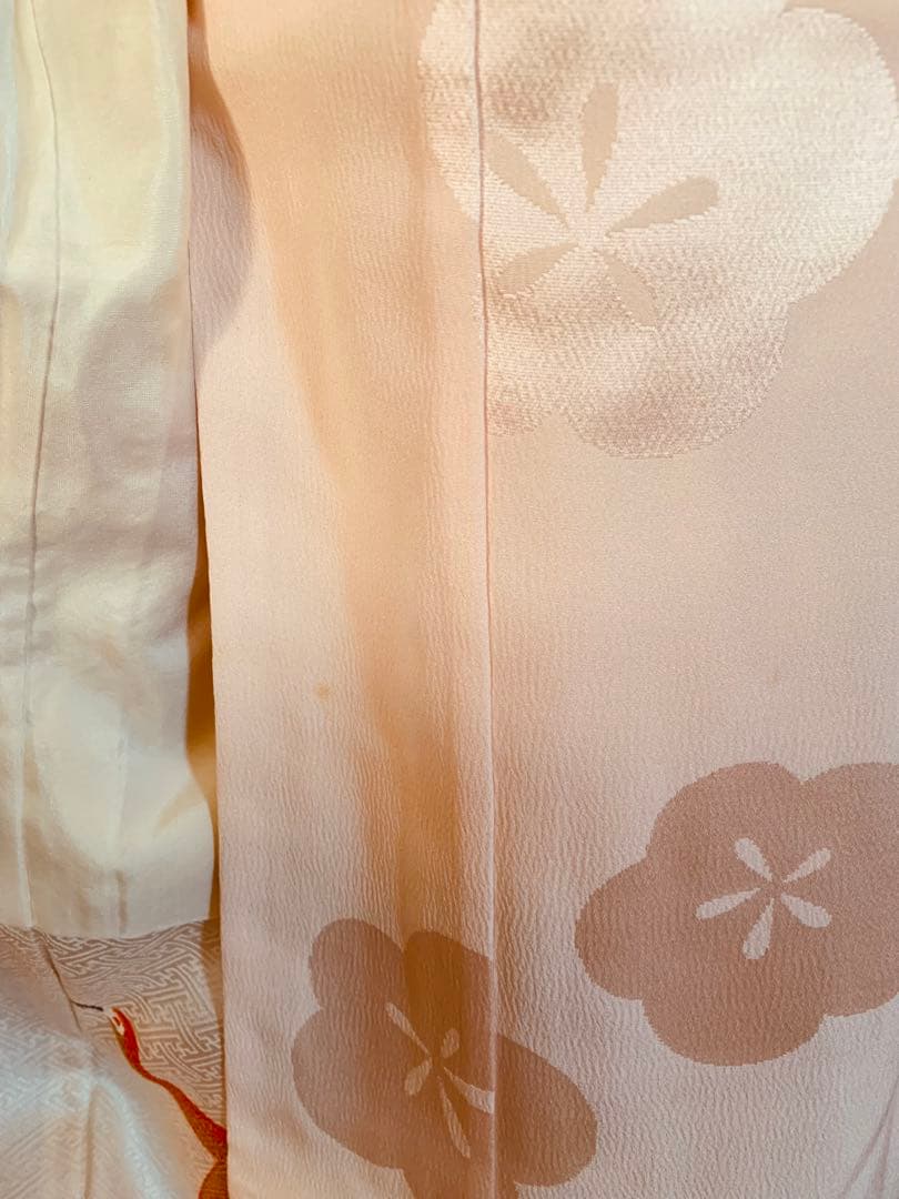 七五三　鶴舞う三歳のお着物コーディネート　お被布セット　結婚式にも