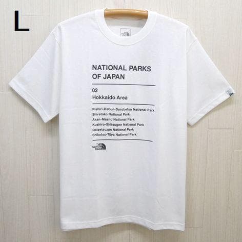 ザ ノースフェイス ナショナルパークス 半袖Tシャツ L 白 ホワイト