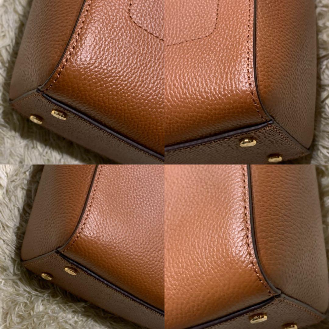 未使用級✨ローレンラルフローレン ペプルド Cameryn 2way ブラウン