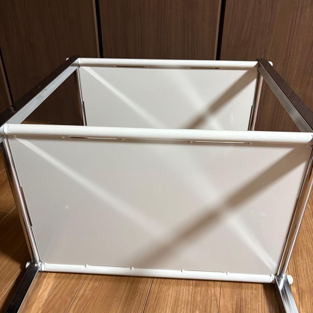 美品　高田ベッド　ワーゴンキャスター付　院内設備　医療用　収納　2段式　日本製