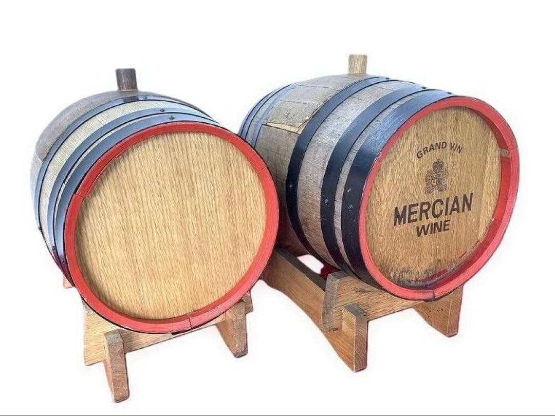木樽ワインサーバー スタンド付き 2個セット ワイン樽 酒樽 メルシャン