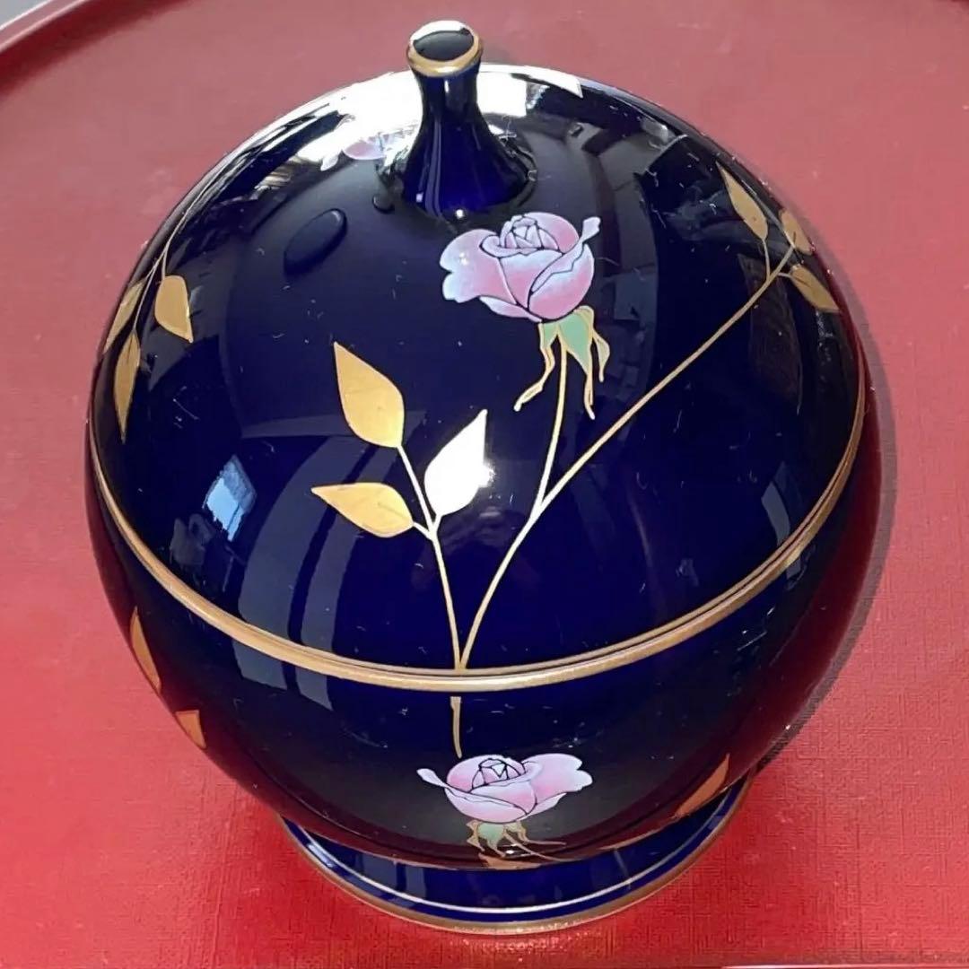 香蘭社 ボンボ二エール キャンディーポット 薔薇 金彩 - メルカリ