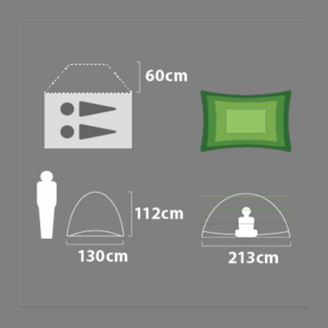 《美品》NEMO アトム　2P キャニオン　ドーム型テント 2人用