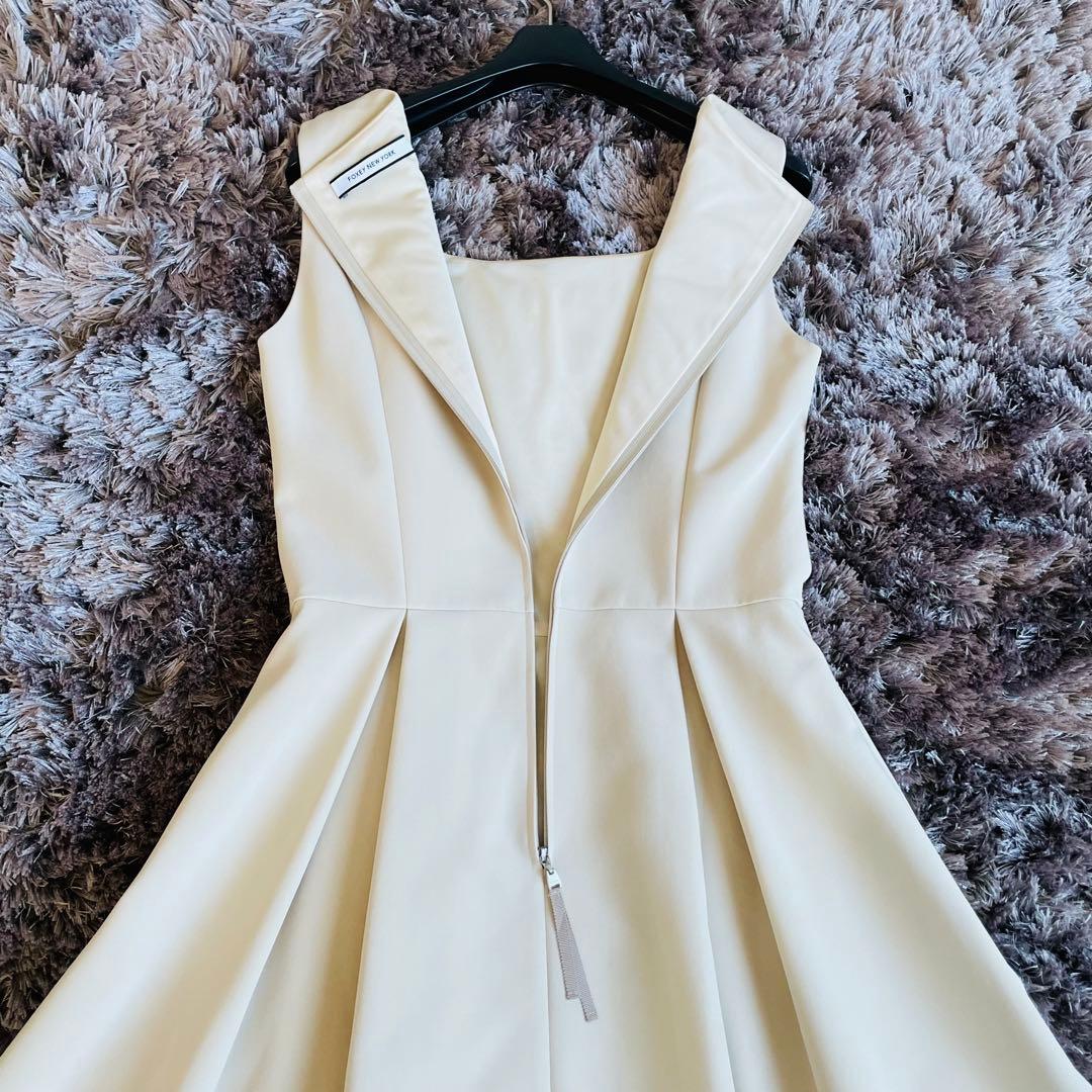 【美品】フォクシーニューヨーク ドレス ロゼッタ 洗える ワンピース Aライン