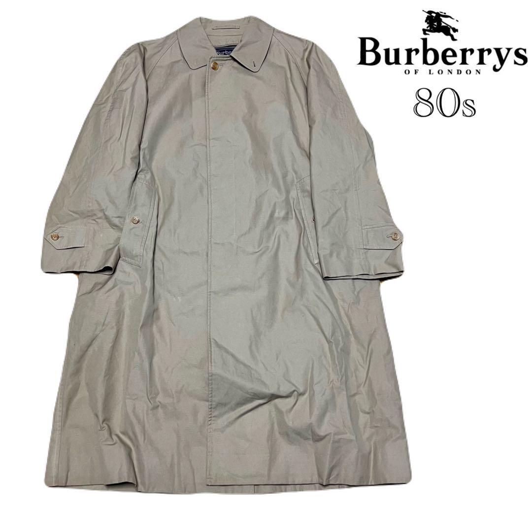 80s burberrys（バーバリー）ステンカラーコート/カーキ