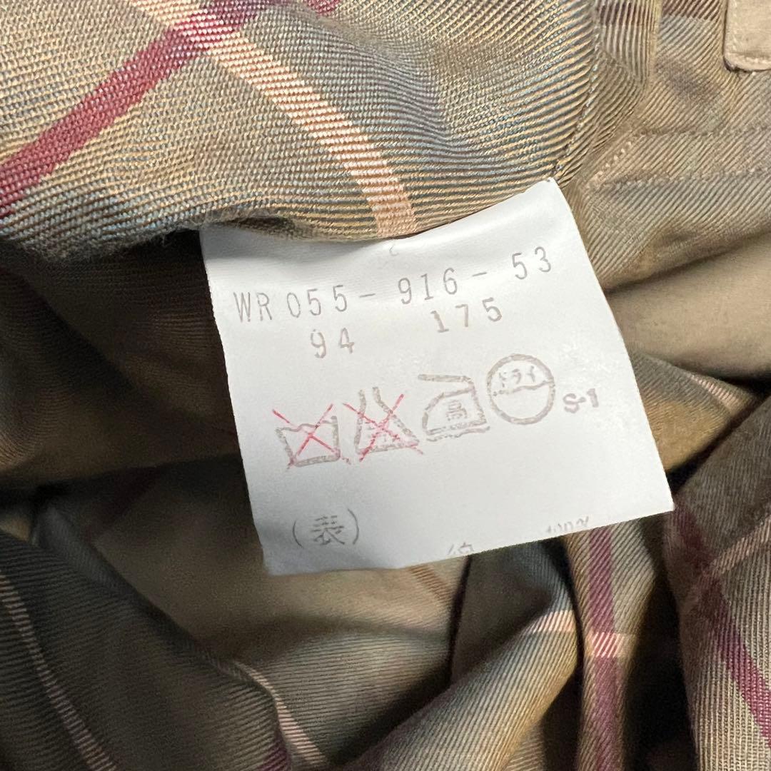 80s burberrys（バーバリー）ステンカラーコート/カーキ