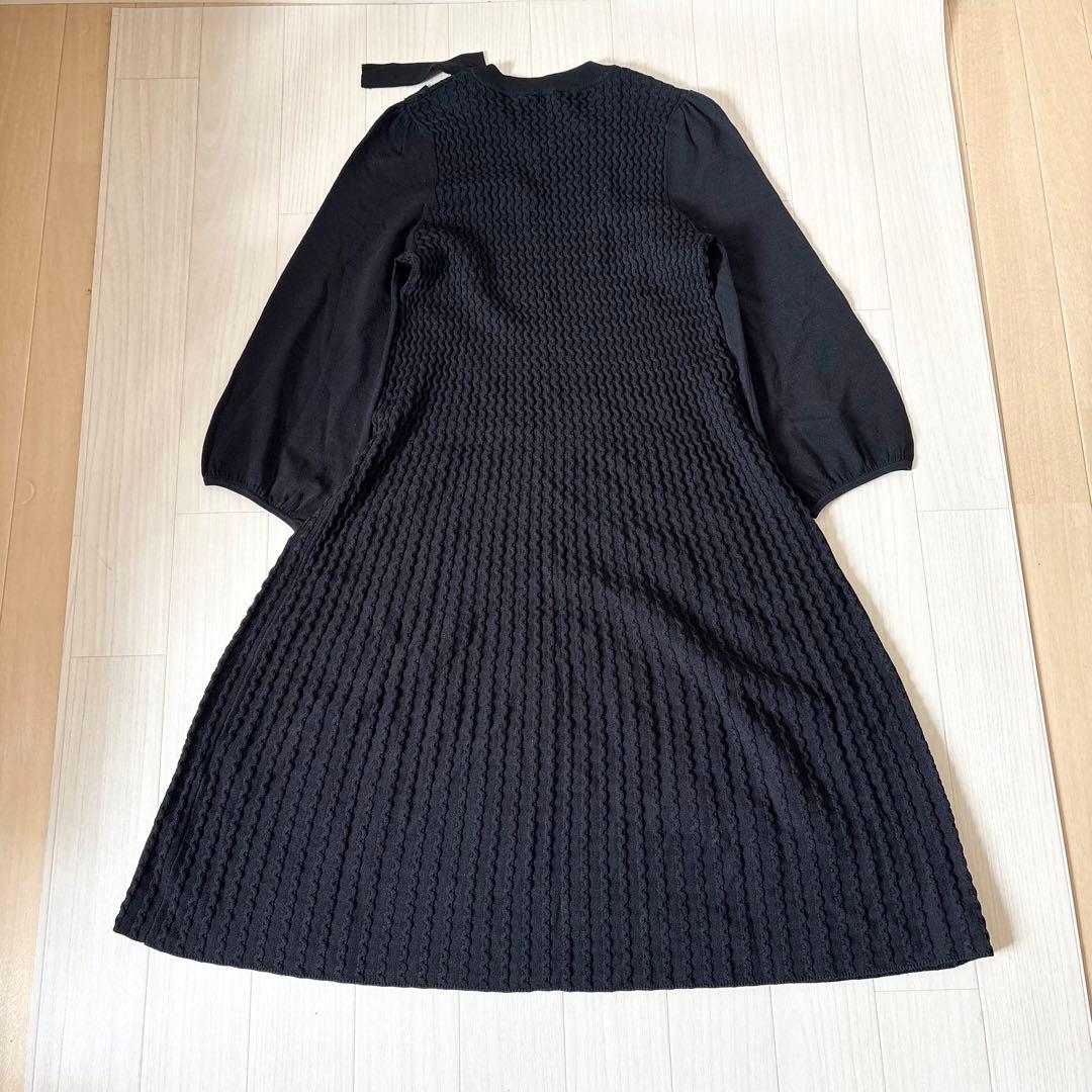 エムズグレイシー ニットワンピース 肩 リボン