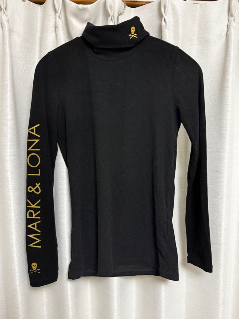 MARK & LONA タートルネックシャツ ブラック