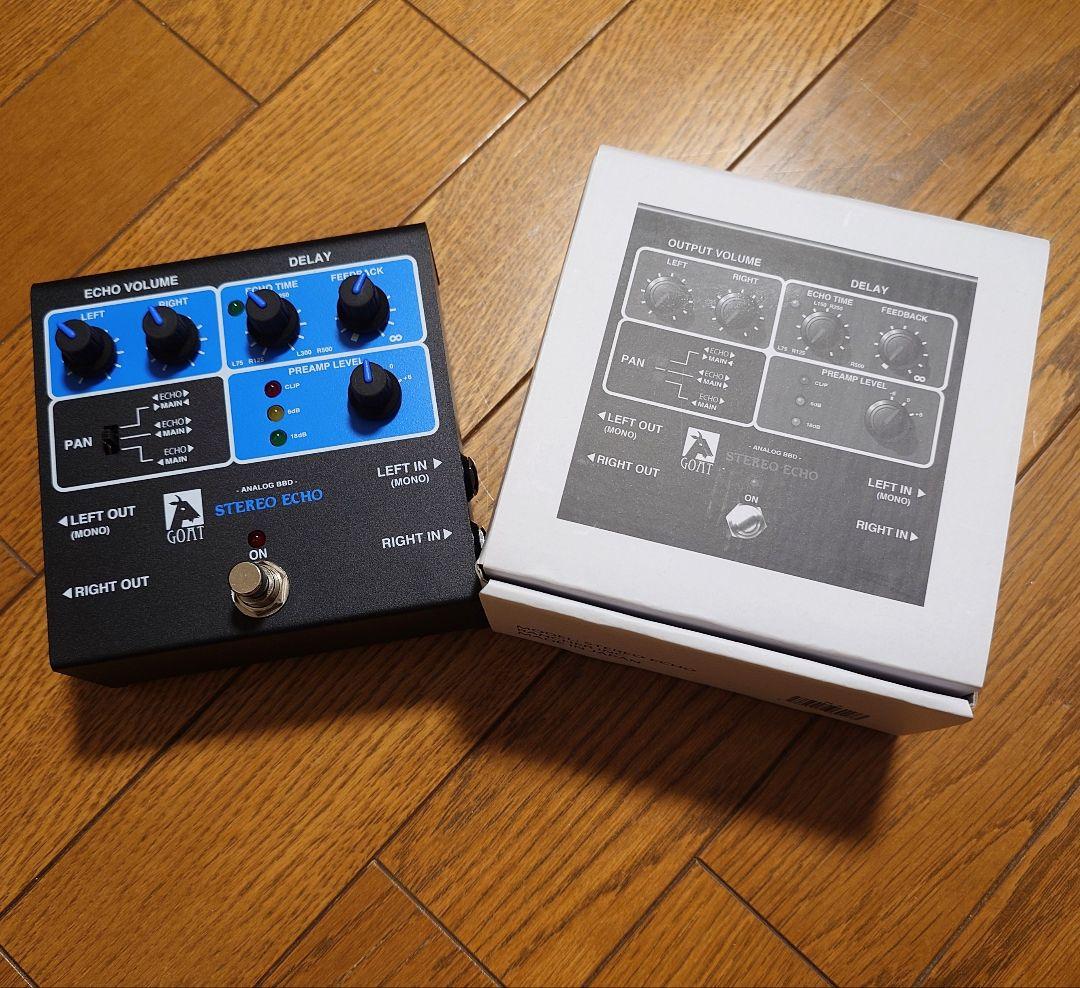 ほぼ未使用品　GOAT STEREO ECHO　 エフェクター　ディレイ　エコー
