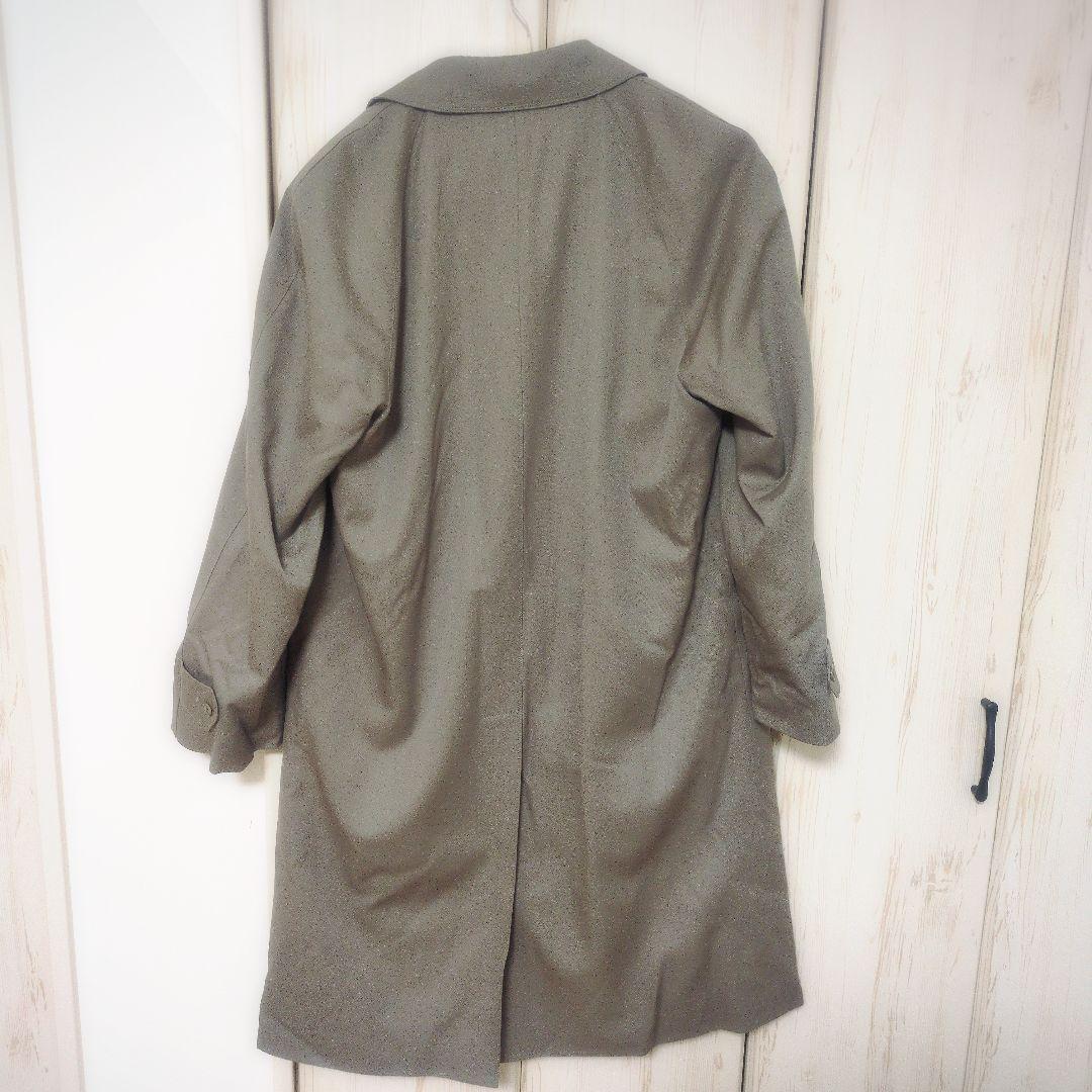 【美品】ステンカラーコート XL オンワード樫山 ファーライナー ヴィンテージ