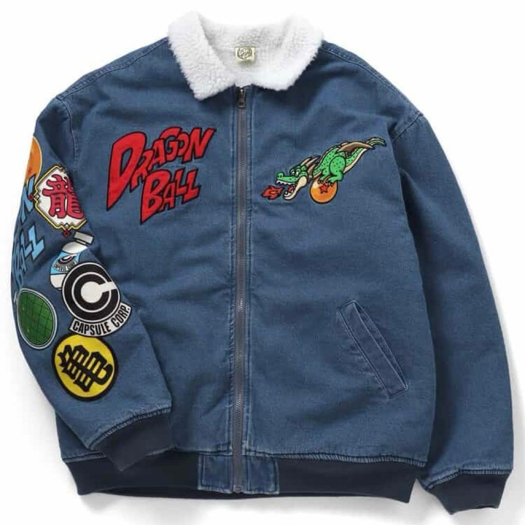 BREEZE ドラゴンボール コラボ デニムボアジャケット 大人サイズ L