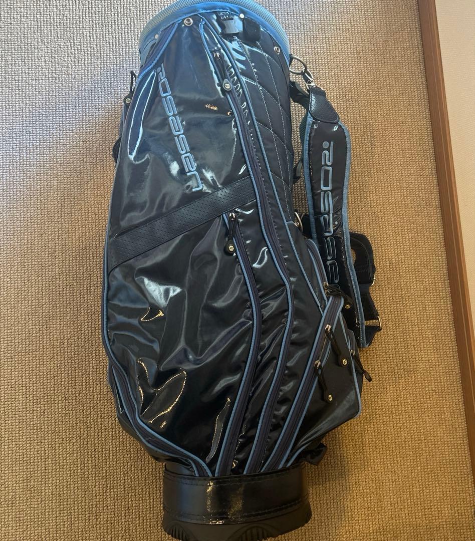 ロサーセン　ネイビー キャディバッグ 合成皮革