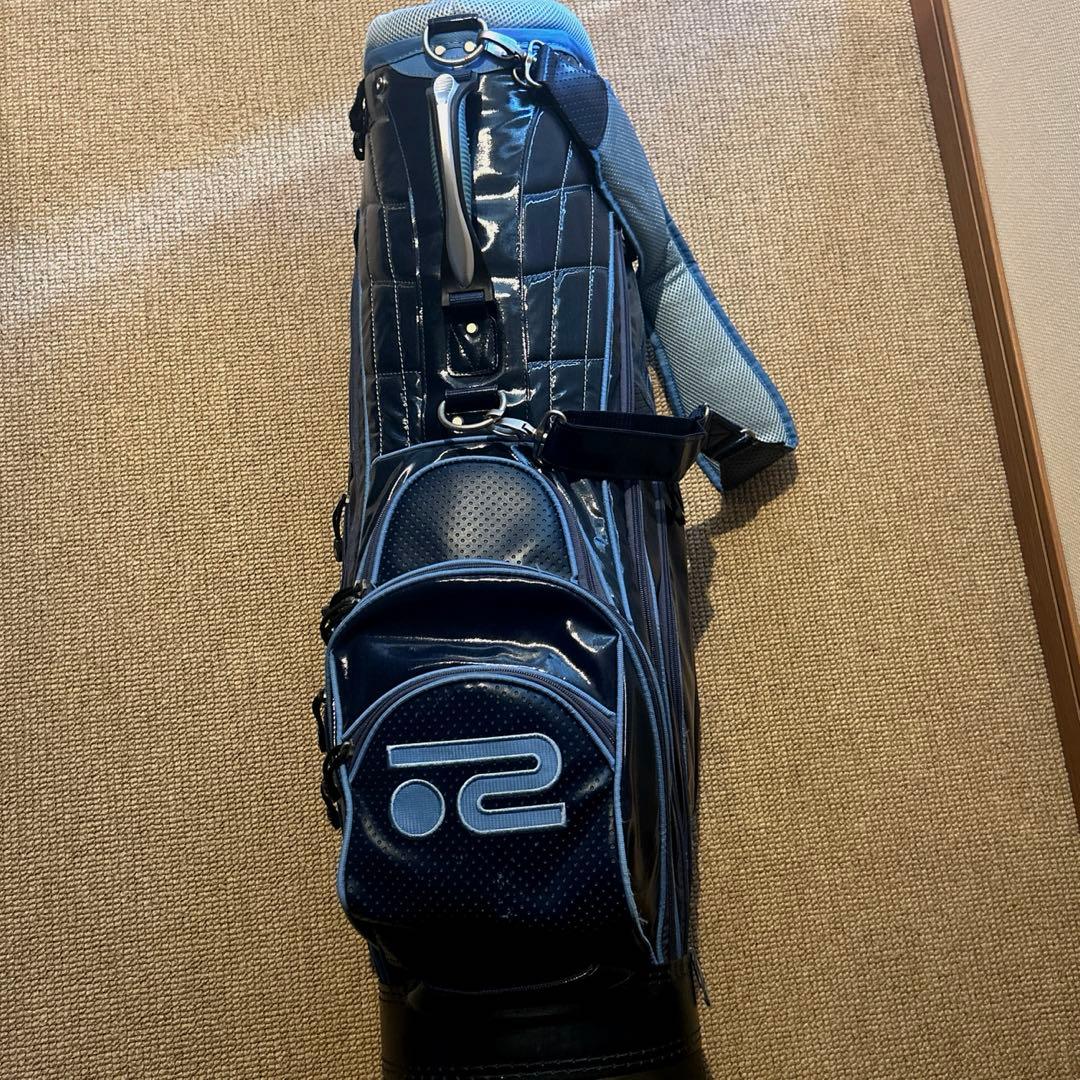 ロサーセン　ネイビー キャディバッグ 合成皮革