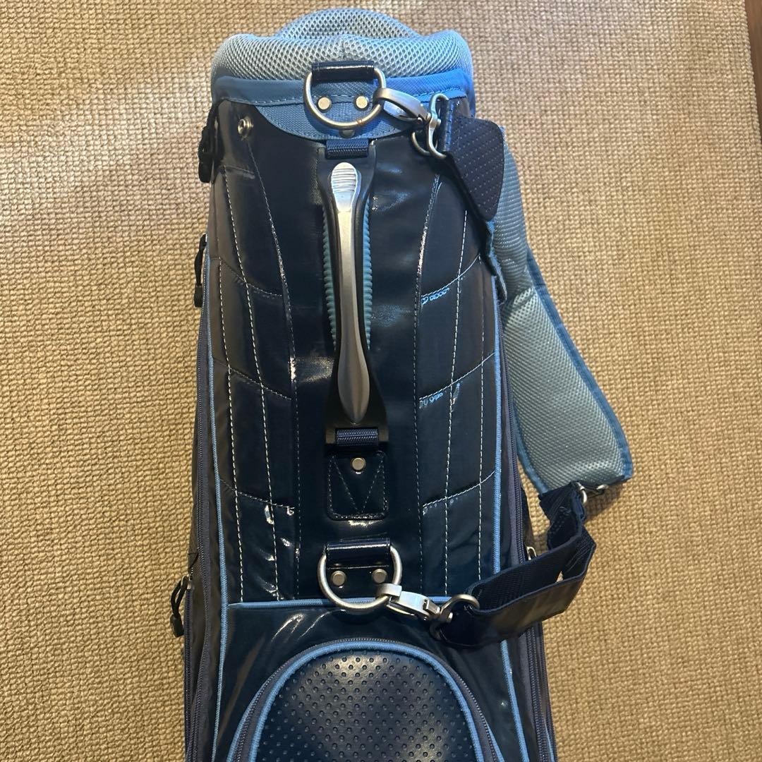 ロサーセン　ネイビー キャディバッグ 合成皮革