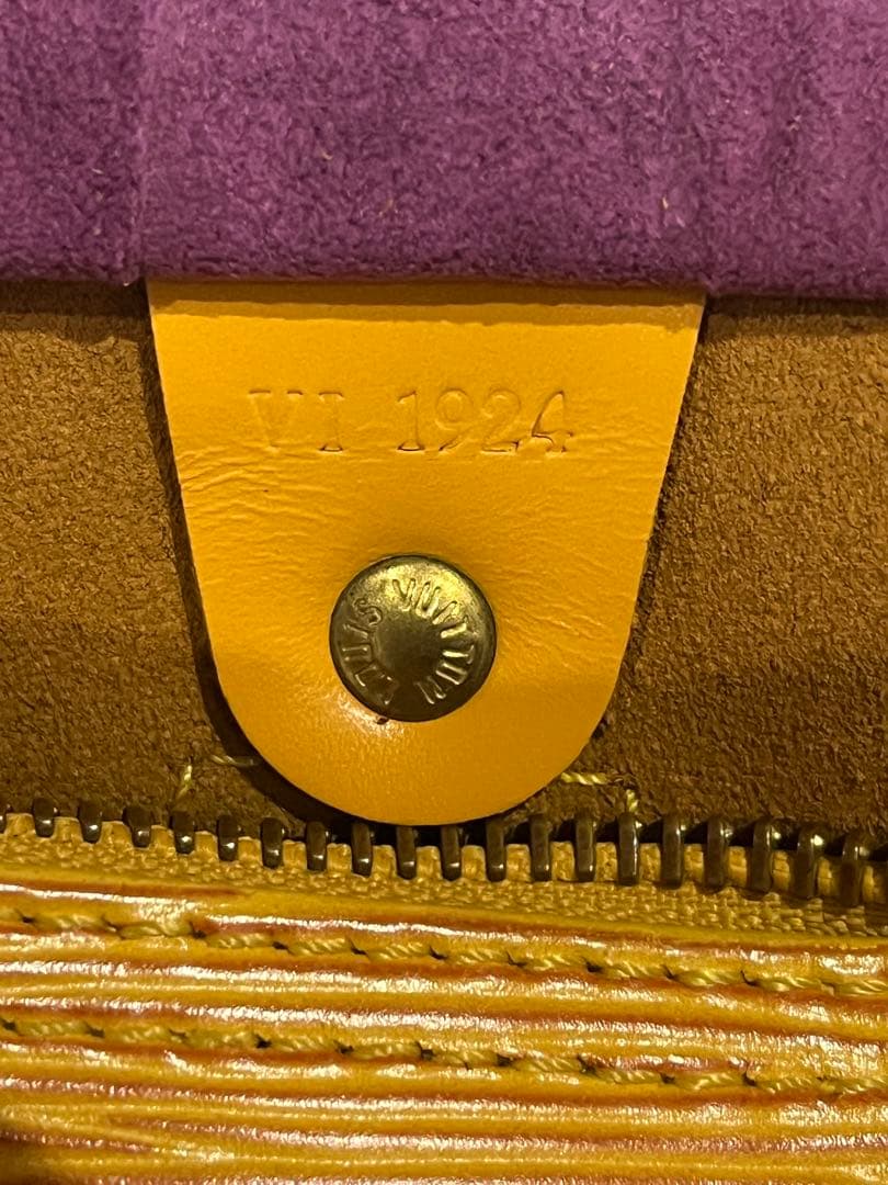 ルイヴィトン エピ スピーディ25 タッシリイエロー ハンドバッグ 正規品