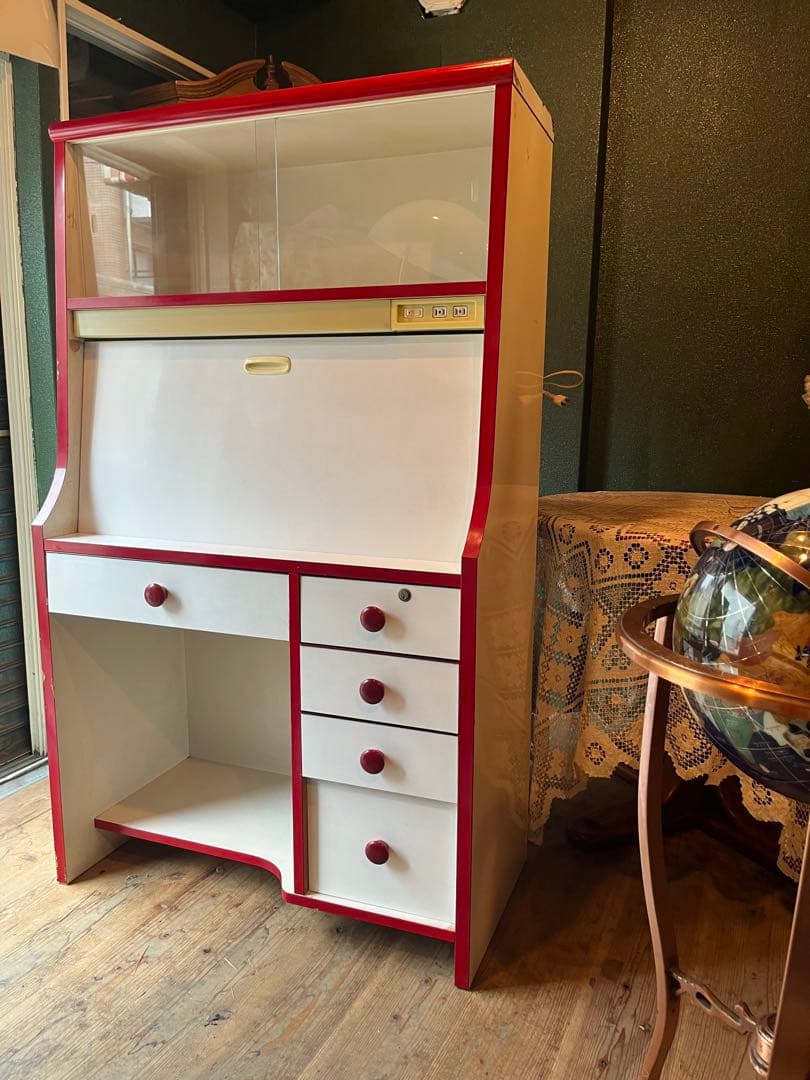 ooo＊ライティングデスク 勉強机 学習机レトロポップ 昭和レトロ 当時物