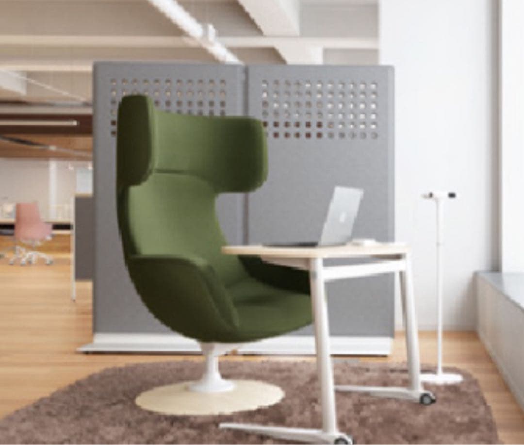 【トミー】①オカムラ　パーソナル チェアライブス テーブルセット