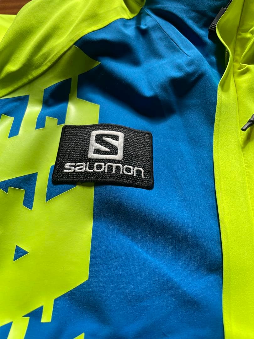 Salomon ON-YONE スキーウェア 蛍光イエロー/青