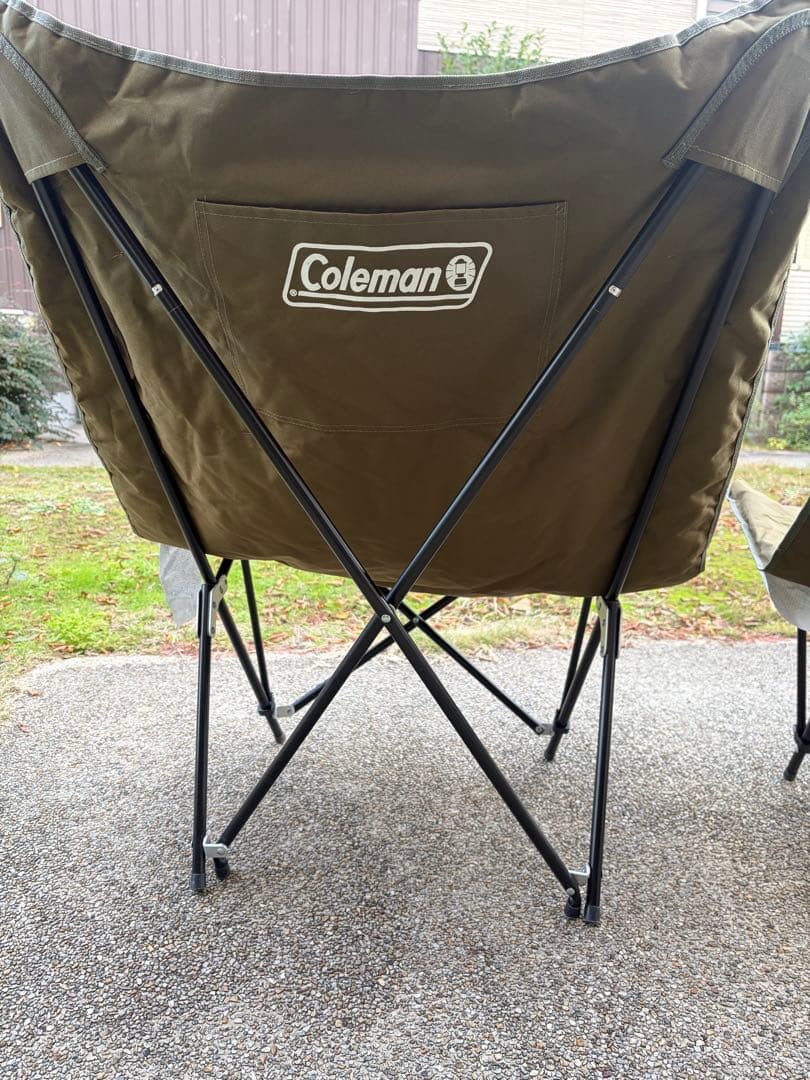 コールマン　ソフトチェア　オリーブ　2台　セット　椅子