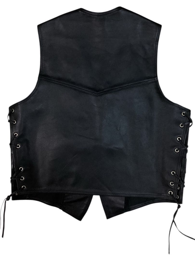 HEAVY FOR BIKERS オイルレザー　ライダース　ベスト