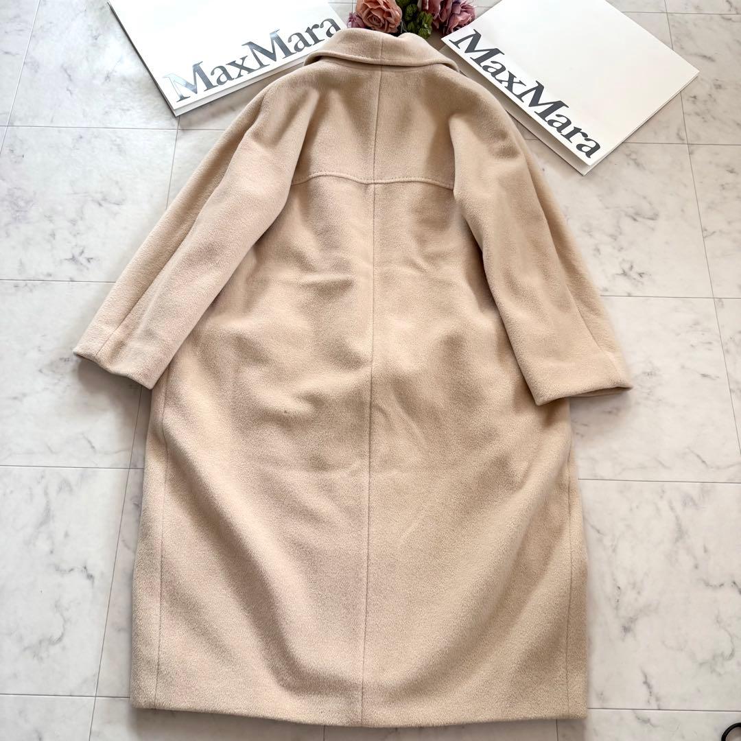 極美品★マックスマーラ 最高級白タグ カシミヤウール アイコンコート 40 XL