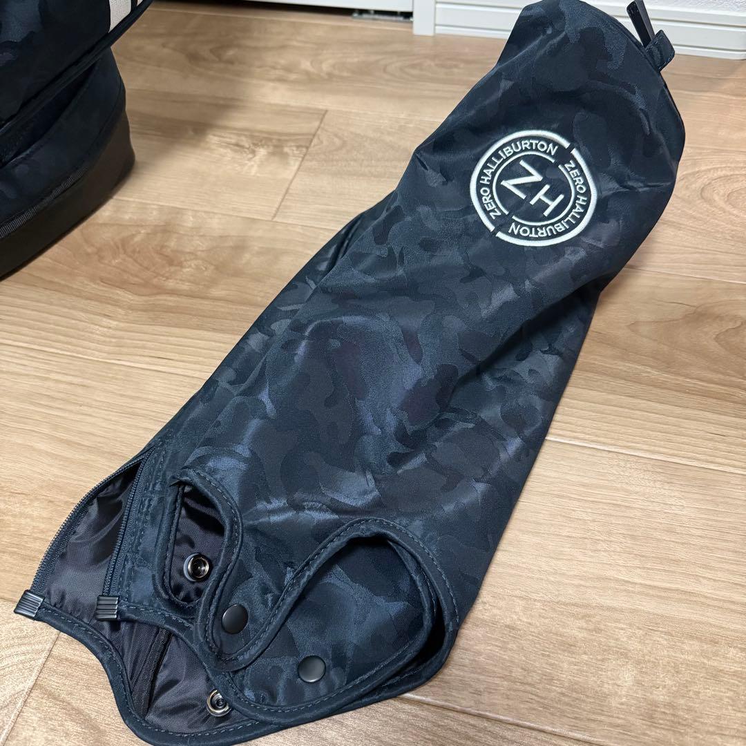 【新品】ゼロハリバートン スタンド式キャディバッグ&パターカバーSET