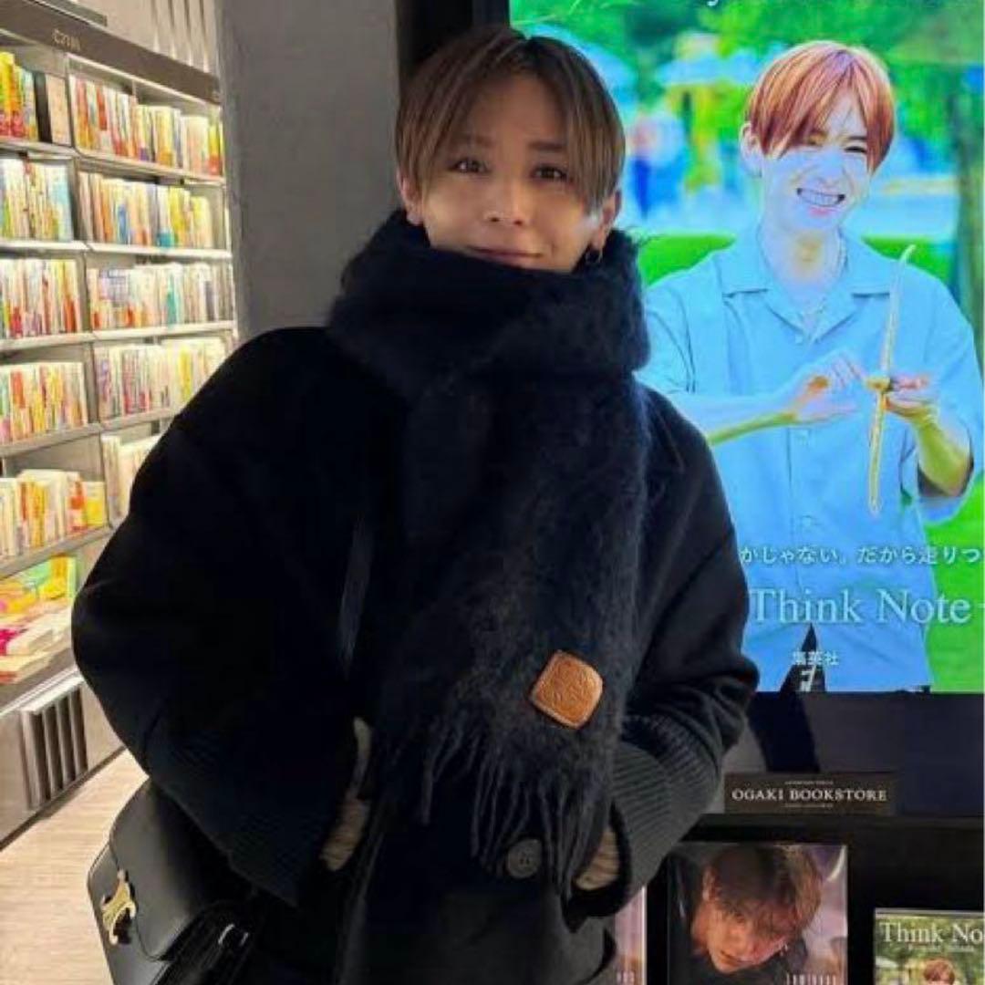 LOEWEロエベマフラーモヘア山田涼介着用デザイン - メルカリ