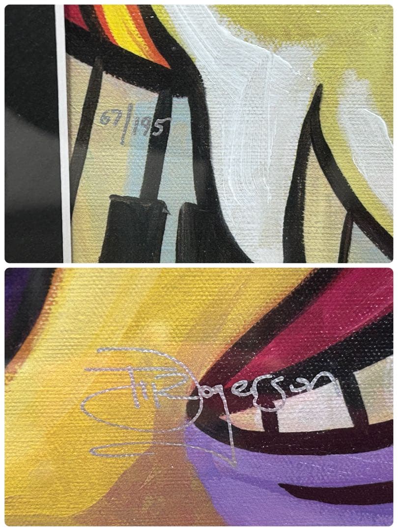 【真作】ティム・ロジャーソン デイジー＆ドナルドジャズ 保証書付　-288